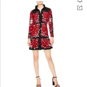 Sandro winter berkeley lucila bordeaux shirt dress